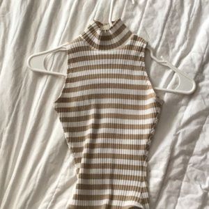 The limited striped bodysuit